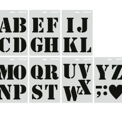 Clearance Meyco Schablonen-Set "XL Buchstaben"