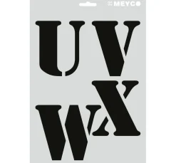 Clearance Meyco Schablonen-Set "XL Buchstaben"