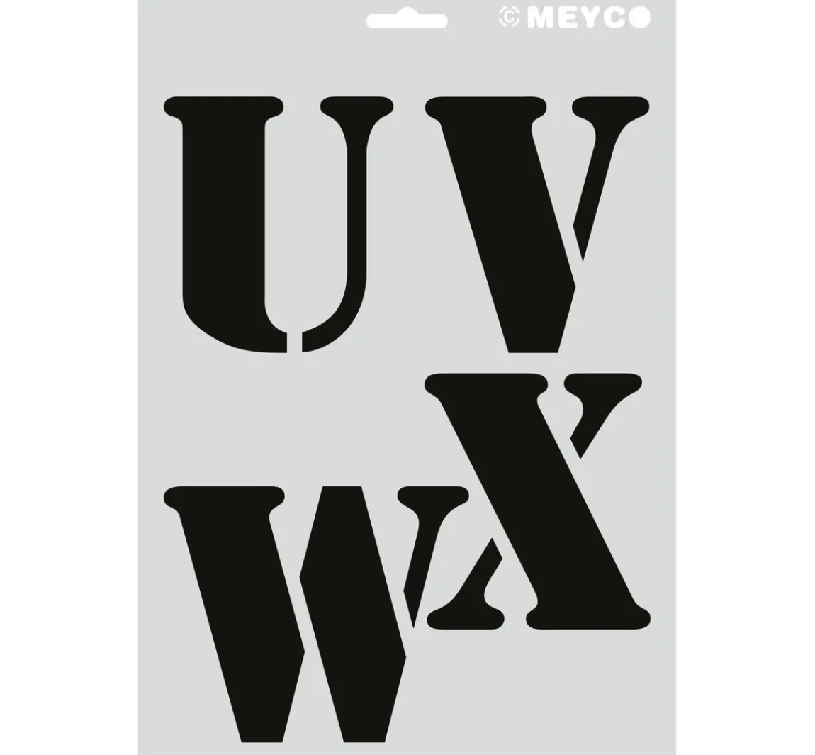 Clearance Meyco Schablonen-Set "XL Buchstaben"