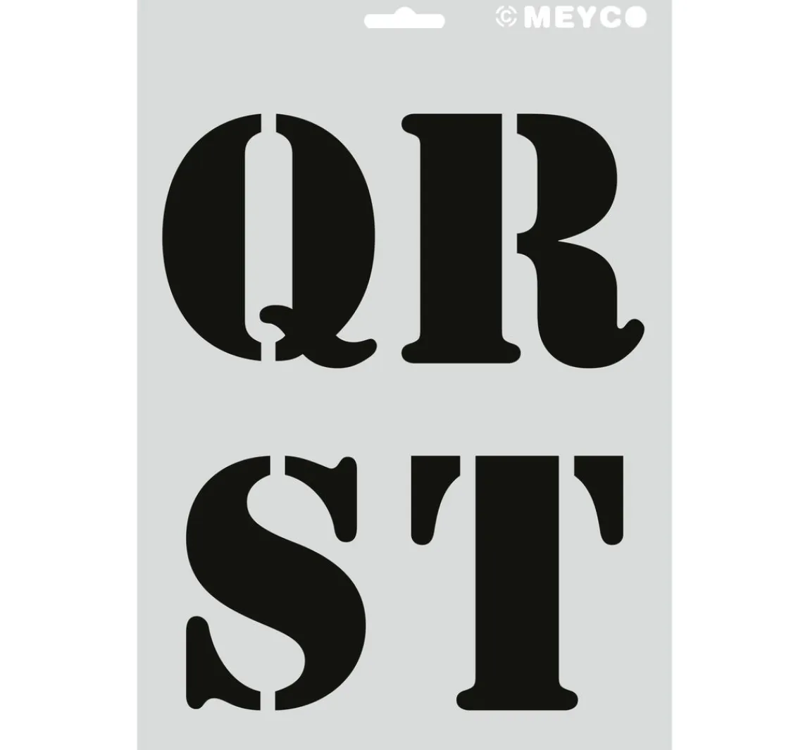 Clearance Meyco Schablonen-Set "XL Buchstaben"