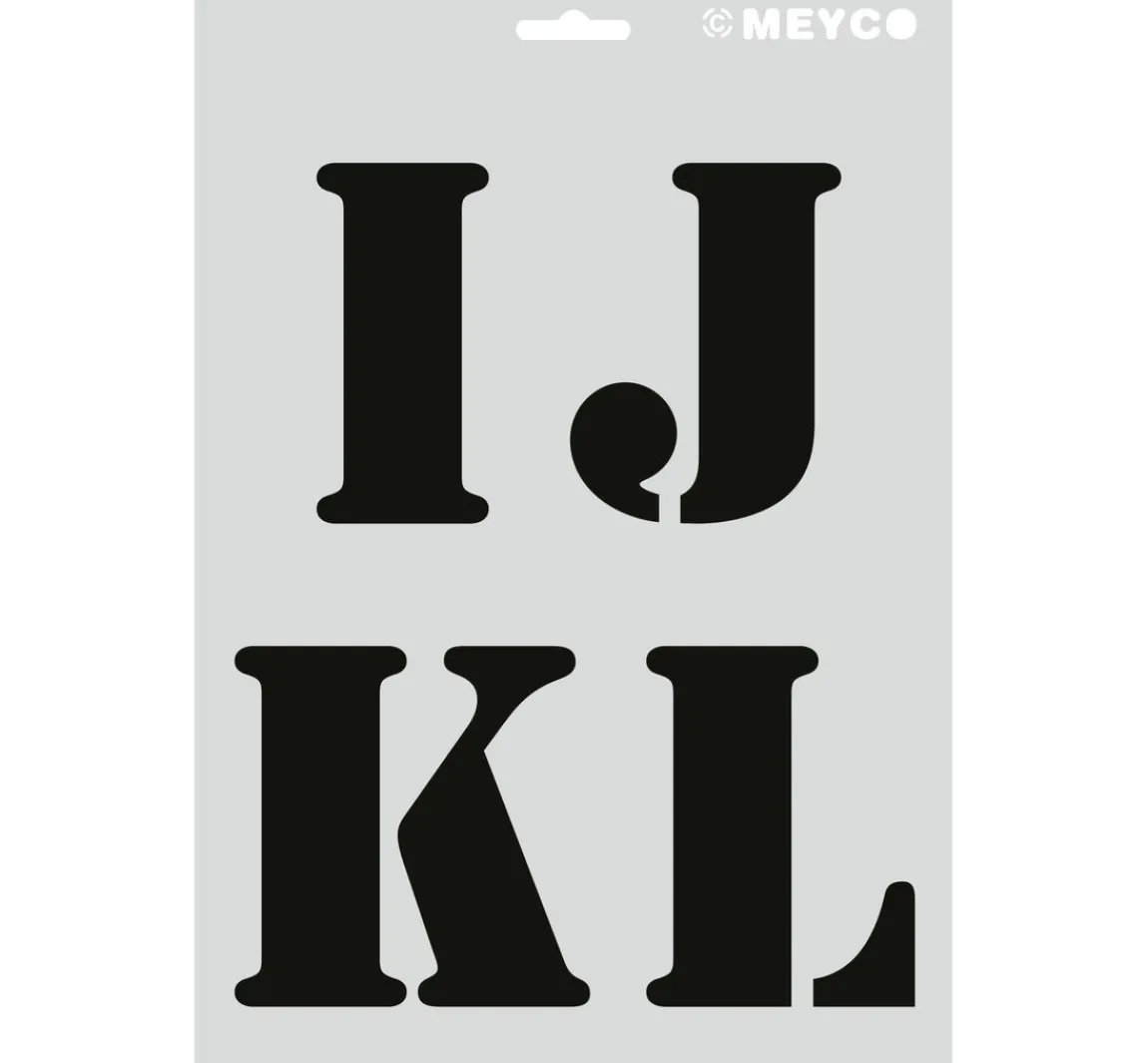 Clearance Meyco Schablonen-Set "XL Buchstaben"