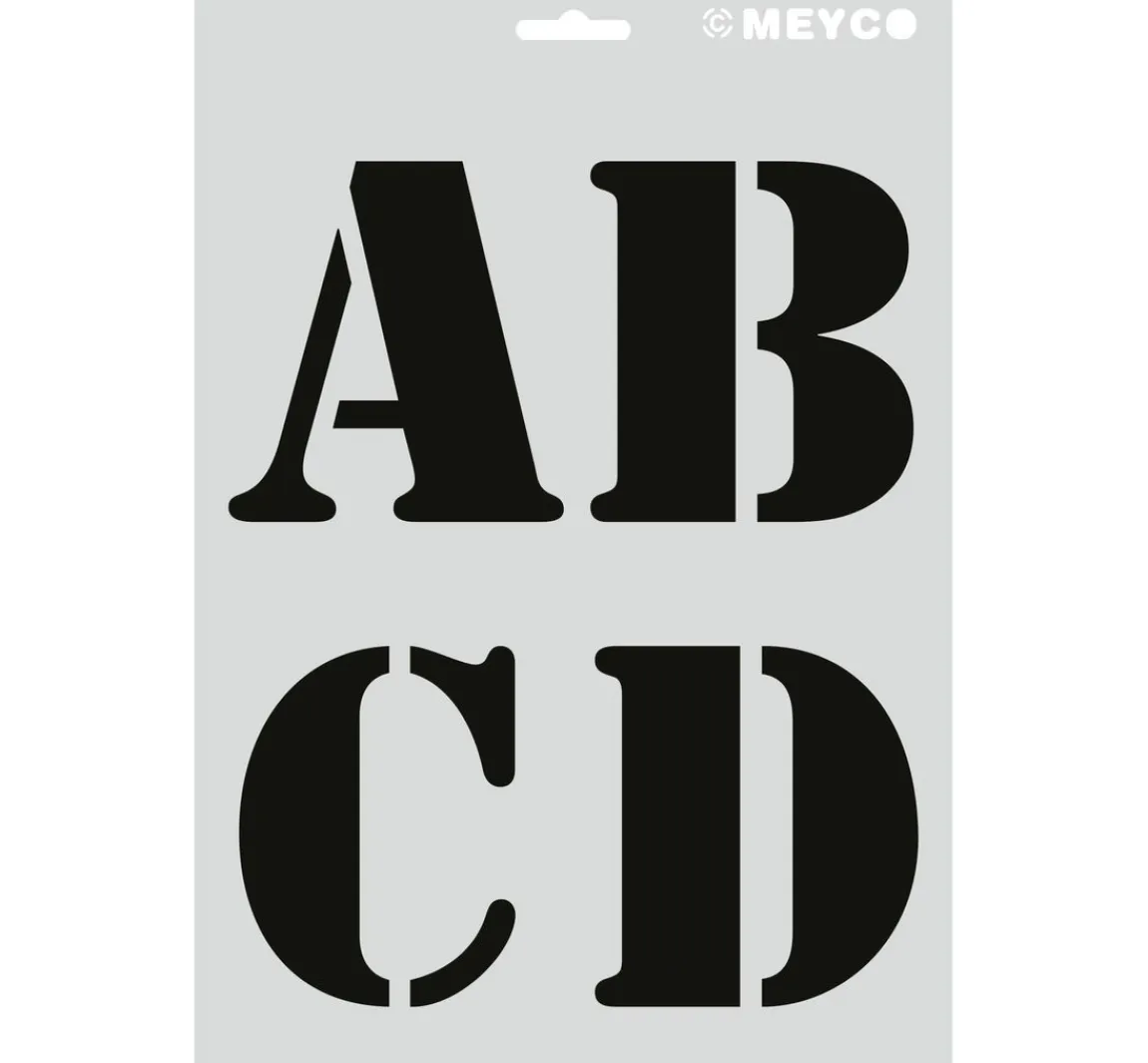 Clearance Meyco Schablonen-Set "XL Buchstaben"