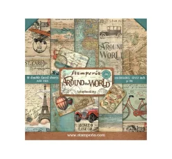 New Stamperia Scrapbook-Block "Around the World"