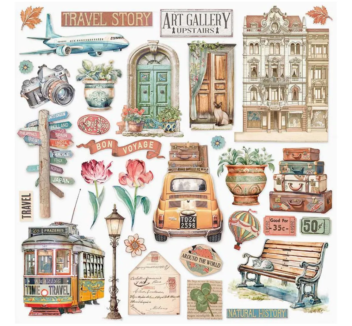 Hot Stamperia Scrapbook-Block "Art of Travelling"