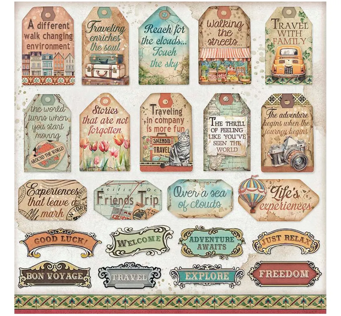 Hot Stamperia Scrapbook-Block "Art of Travelling"