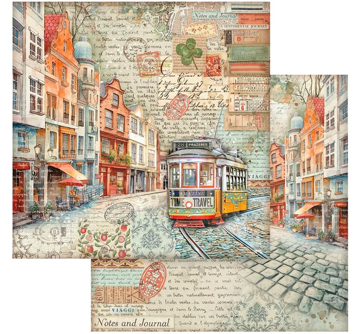 Hot Stamperia Scrapbook-Block "Art of Travelling"