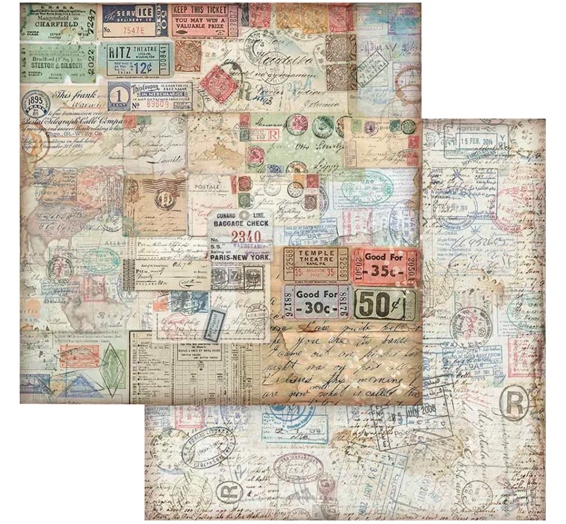 Hot Stamperia Scrapbook-Block "Art of Travelling"