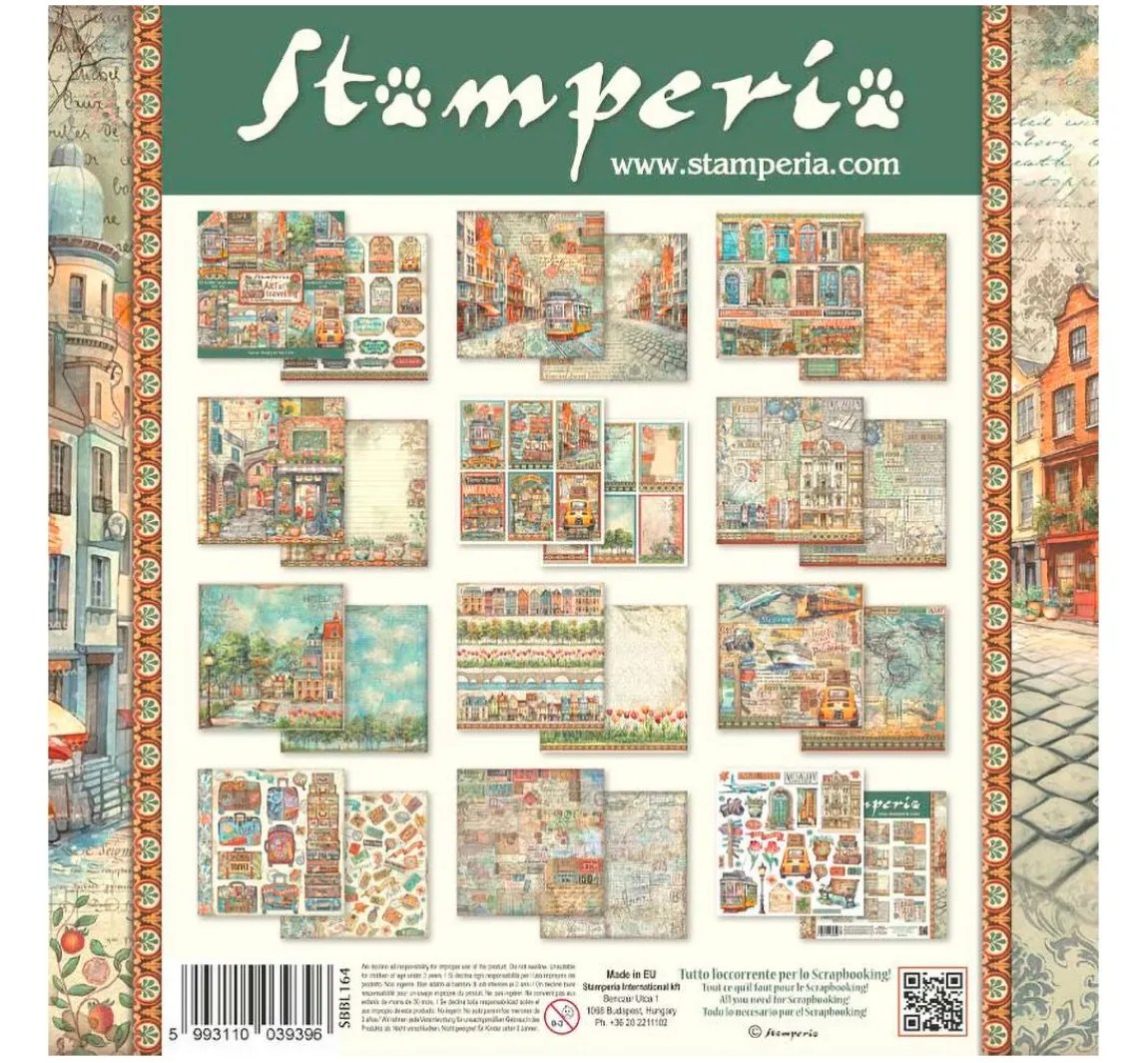 Hot Stamperia Scrapbook-Block "Art of Travelling"