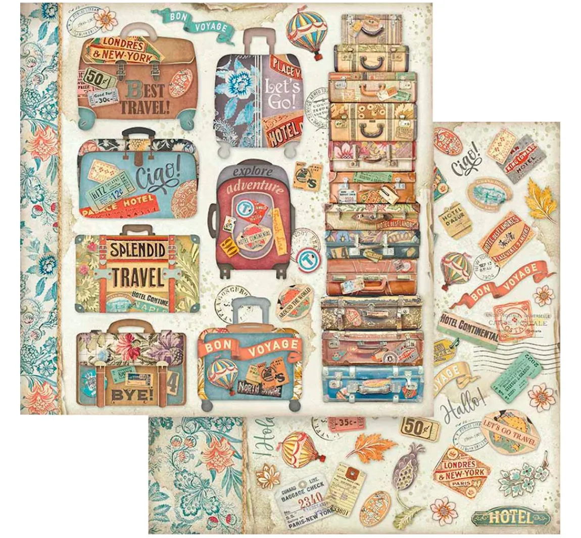 Hot Stamperia Scrapbook-Block "Art of Travelling"