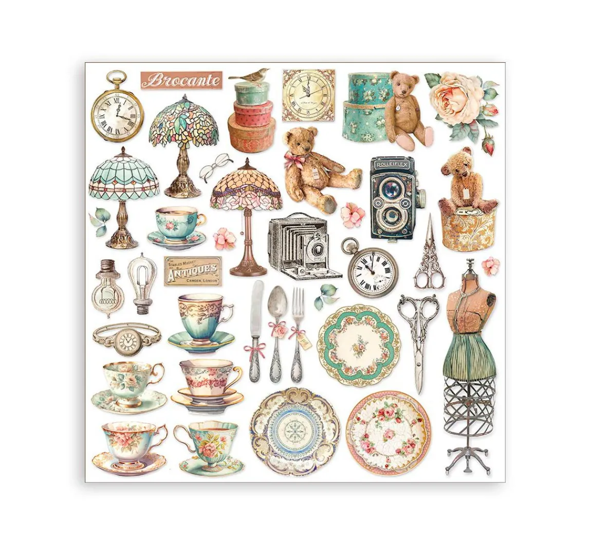 Best Stamperia Scrapbook-Block "Brocante Antiques"