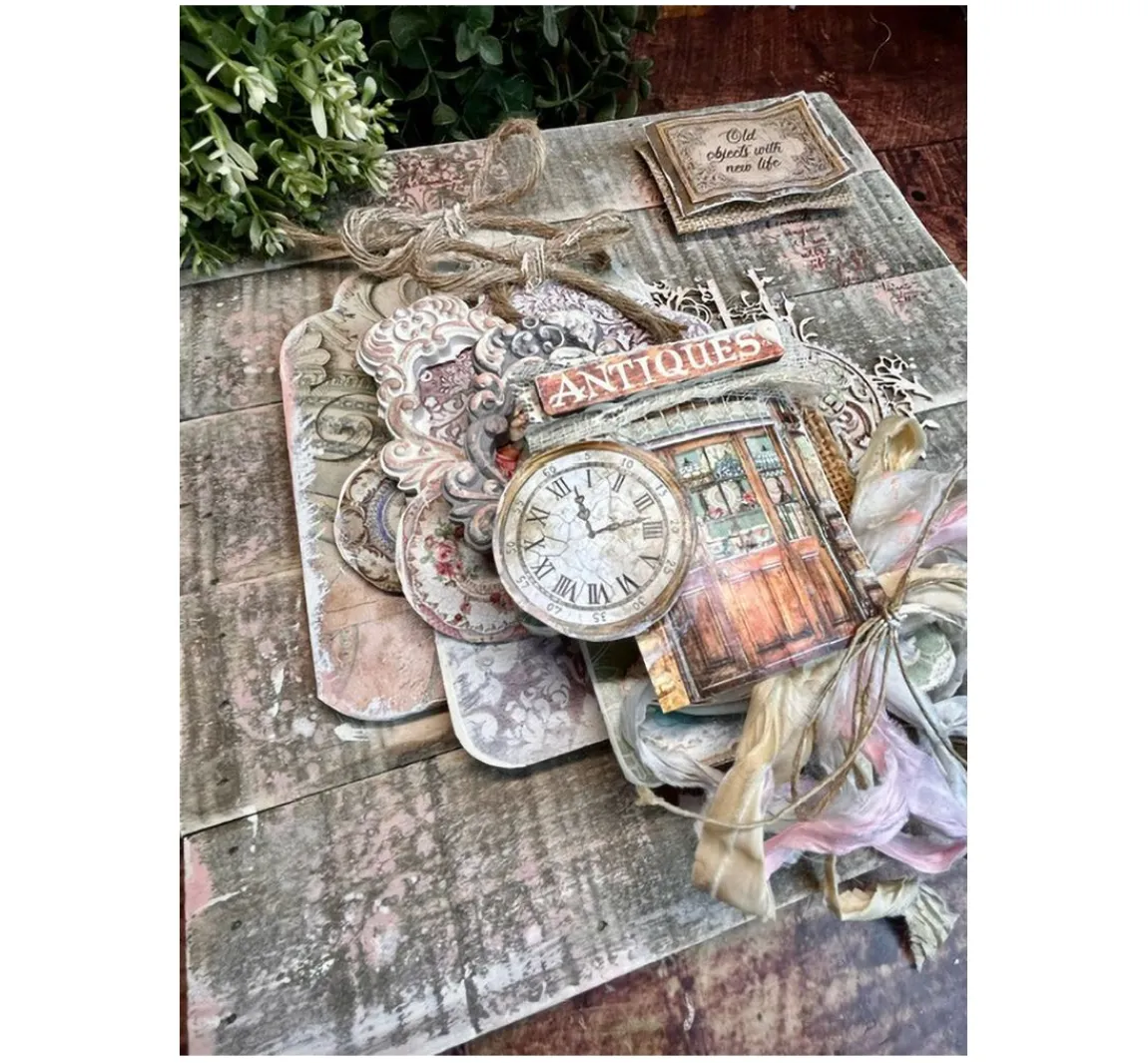 Best Stamperia Scrapbook-Block "Brocante Antiques"
