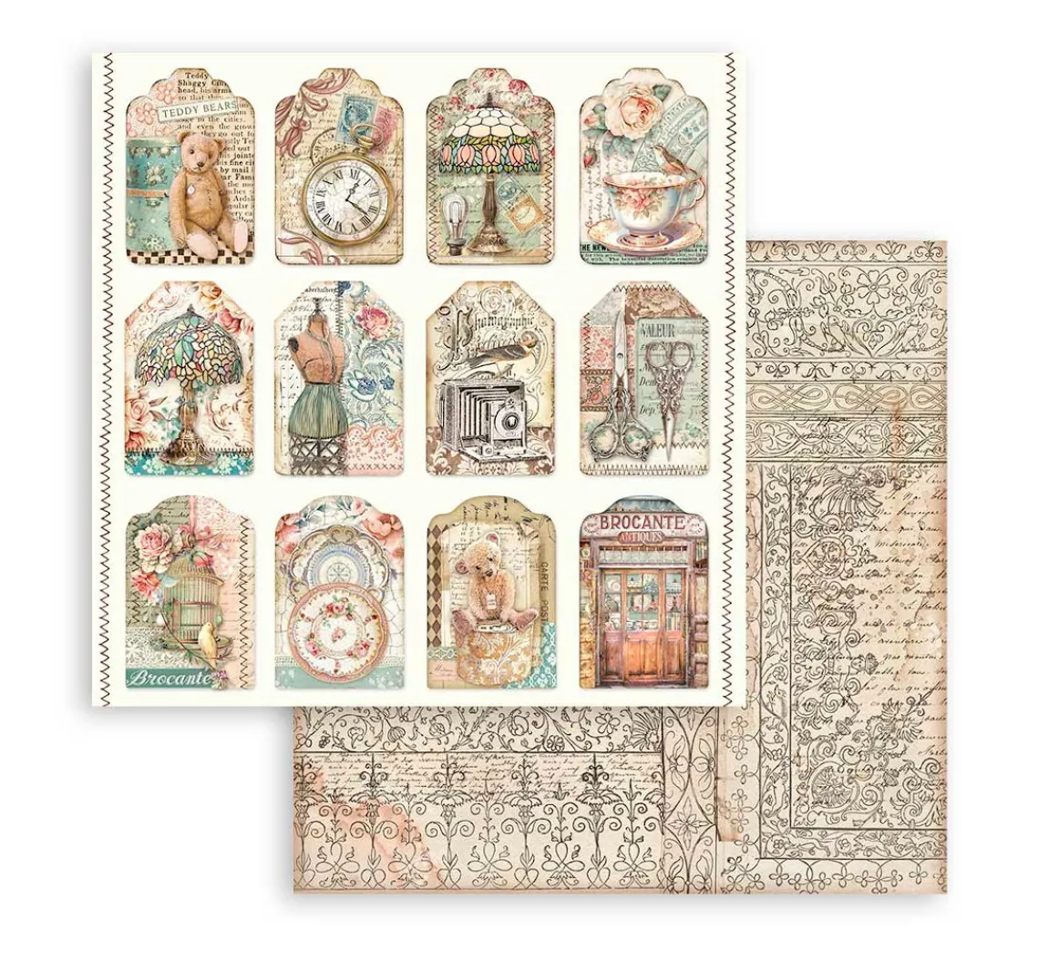 Best Stamperia Scrapbook-Block "Brocante Antiques"