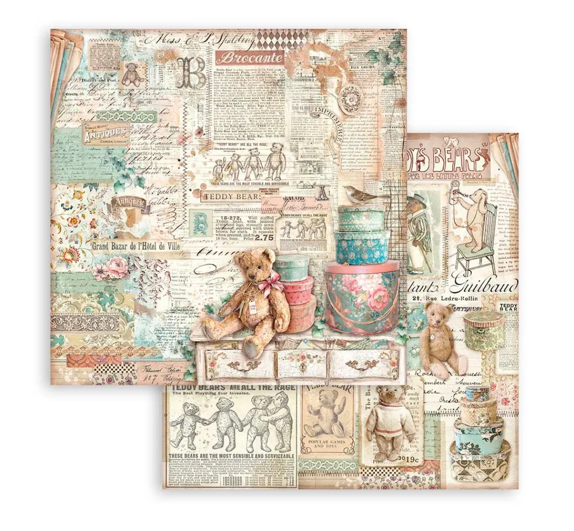Best Stamperia Scrapbook-Block "Brocante Antiques"