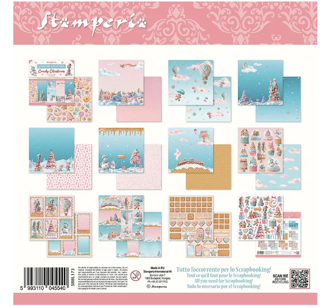 Sale Stamperia Scrapbook-Block "Candy Christmas"