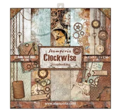 Outlet Stamperia Scrapbook-Block "Clockwise"
