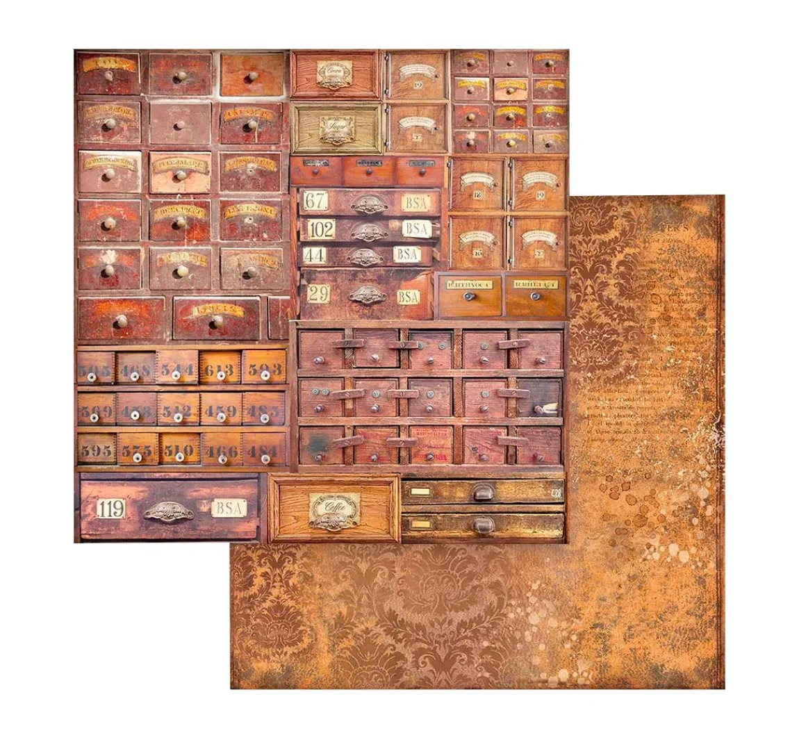 Online Stamperia Scrapbook-Block "Coffee and Chocolate - Backgrounds"
