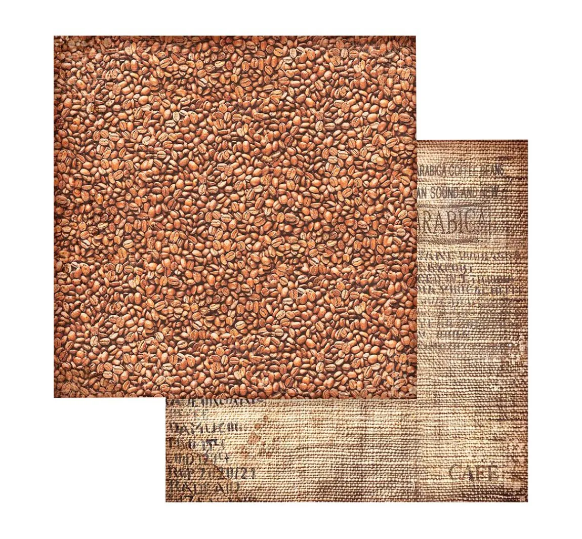 Online Stamperia Scrapbook-Block "Coffee and Chocolate - Backgrounds"