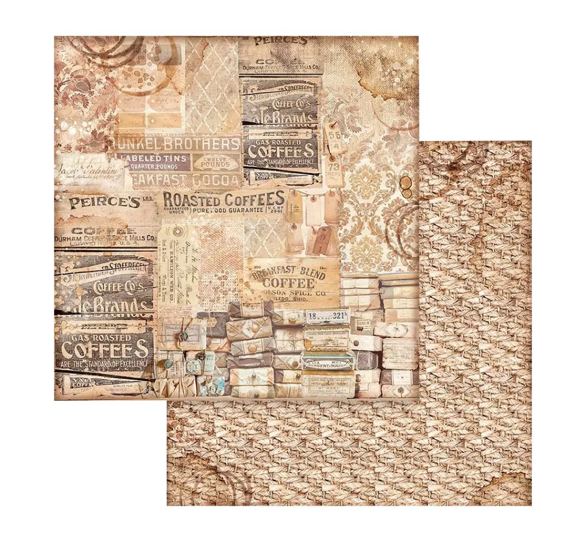 Online Stamperia Scrapbook-Block "Coffee and Chocolate - Backgrounds"