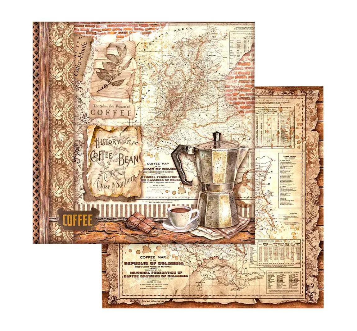 Sale Stamperia Scrapbook-Block "Coffee and Chocolate"