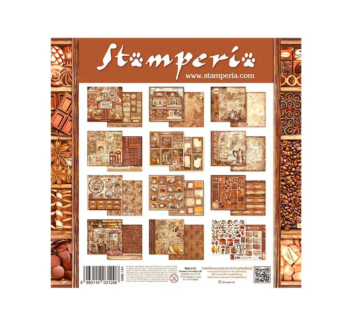 Sale Stamperia Scrapbook-Block "Coffee and Chocolate"