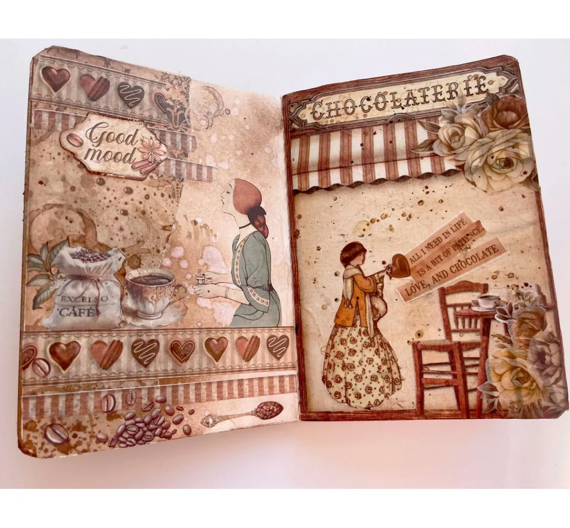 Sale Stamperia Scrapbook-Block "Coffee and Chocolate"