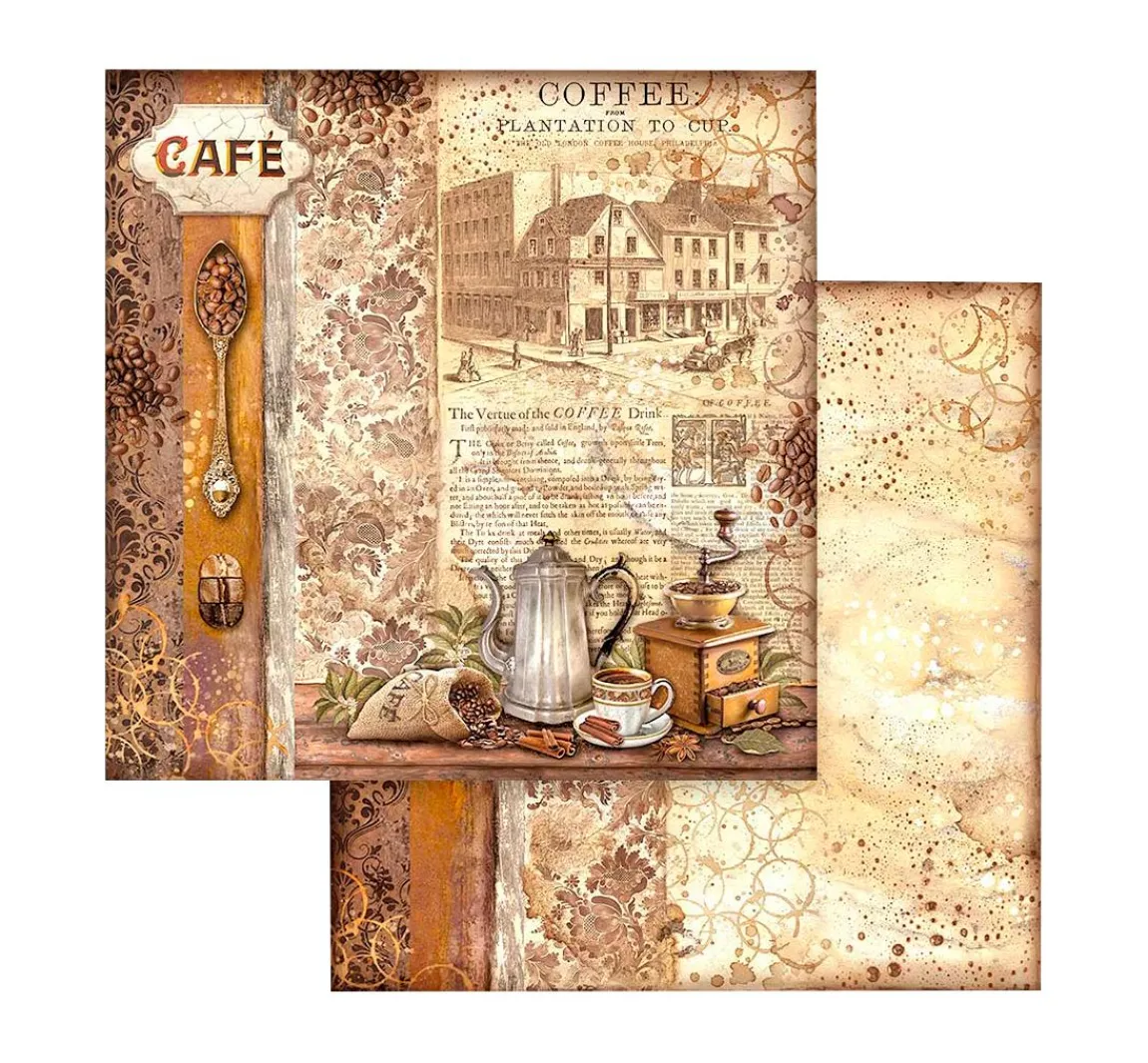 Sale Stamperia Scrapbook-Block "Coffee and Chocolate"