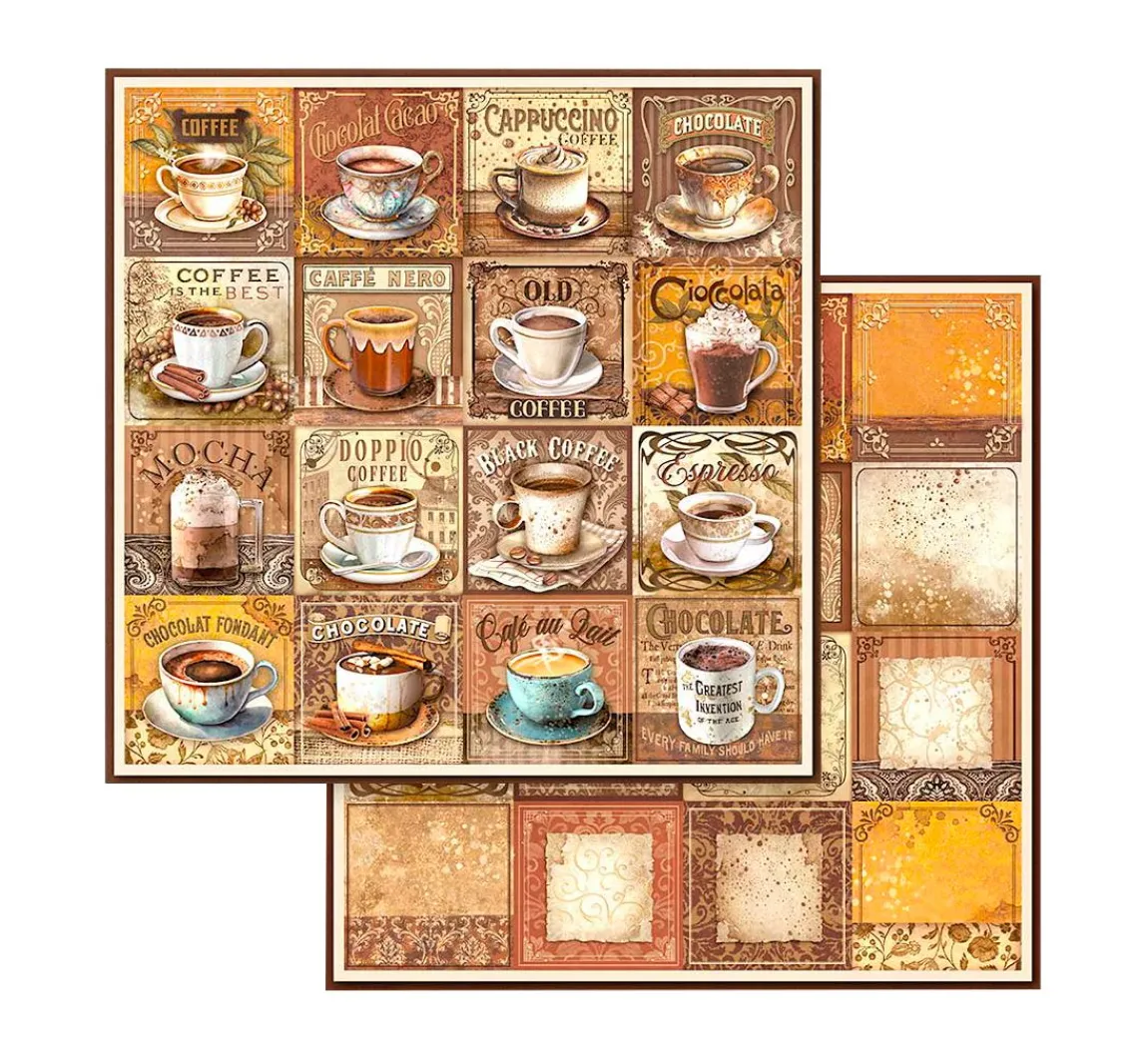 Sale Stamperia Scrapbook-Block "Coffee and Chocolate"