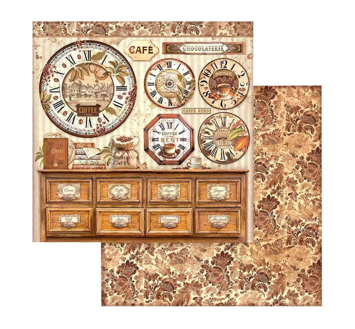 Sale Stamperia Scrapbook-Block "Coffee and Chocolate"
