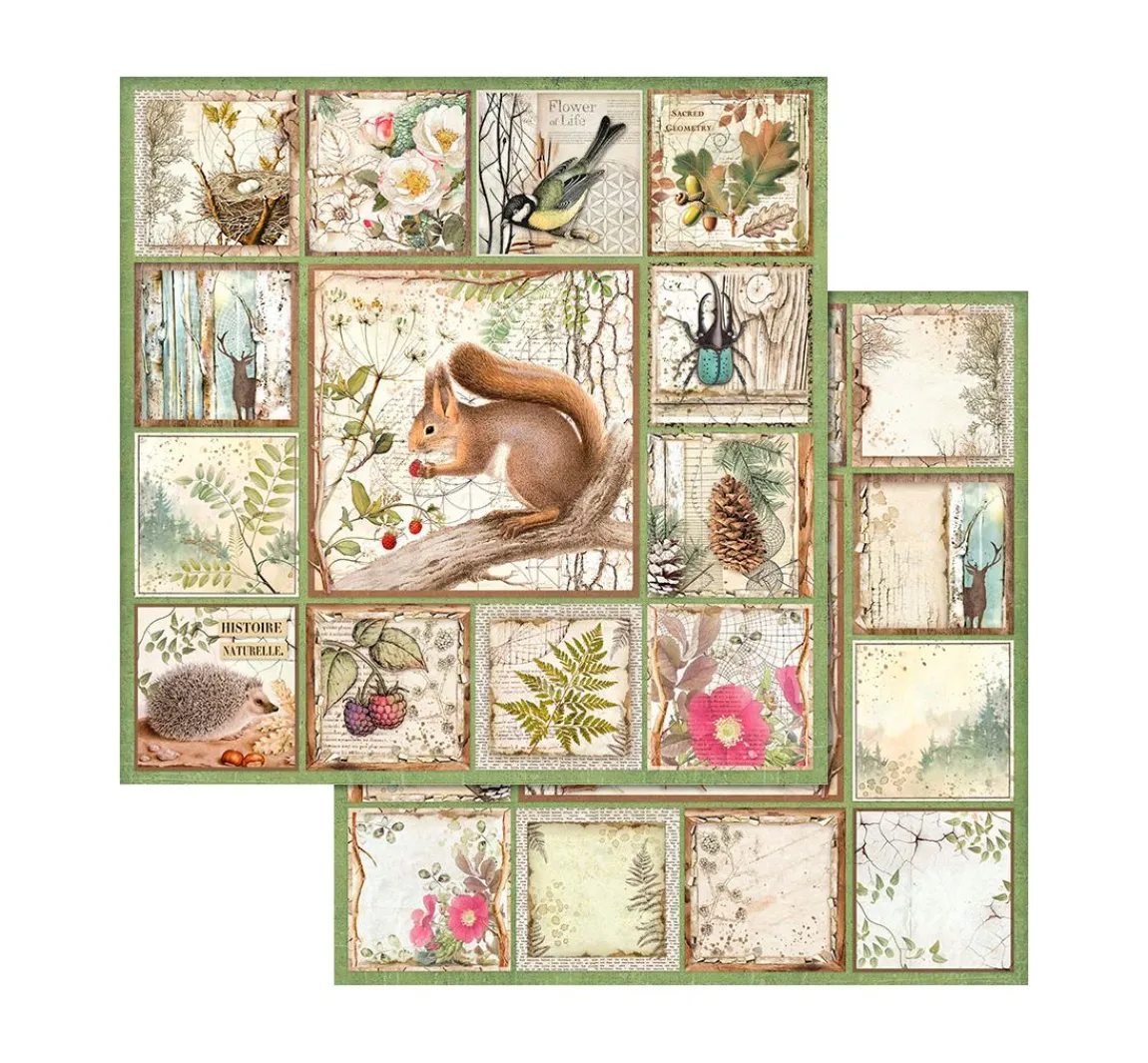 Clearance Stamperia Scrapbook-Block "Forest"