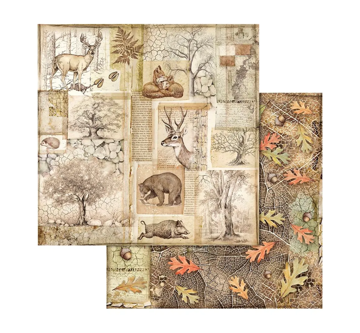 Clearance Stamperia Scrapbook-Block "Forest"