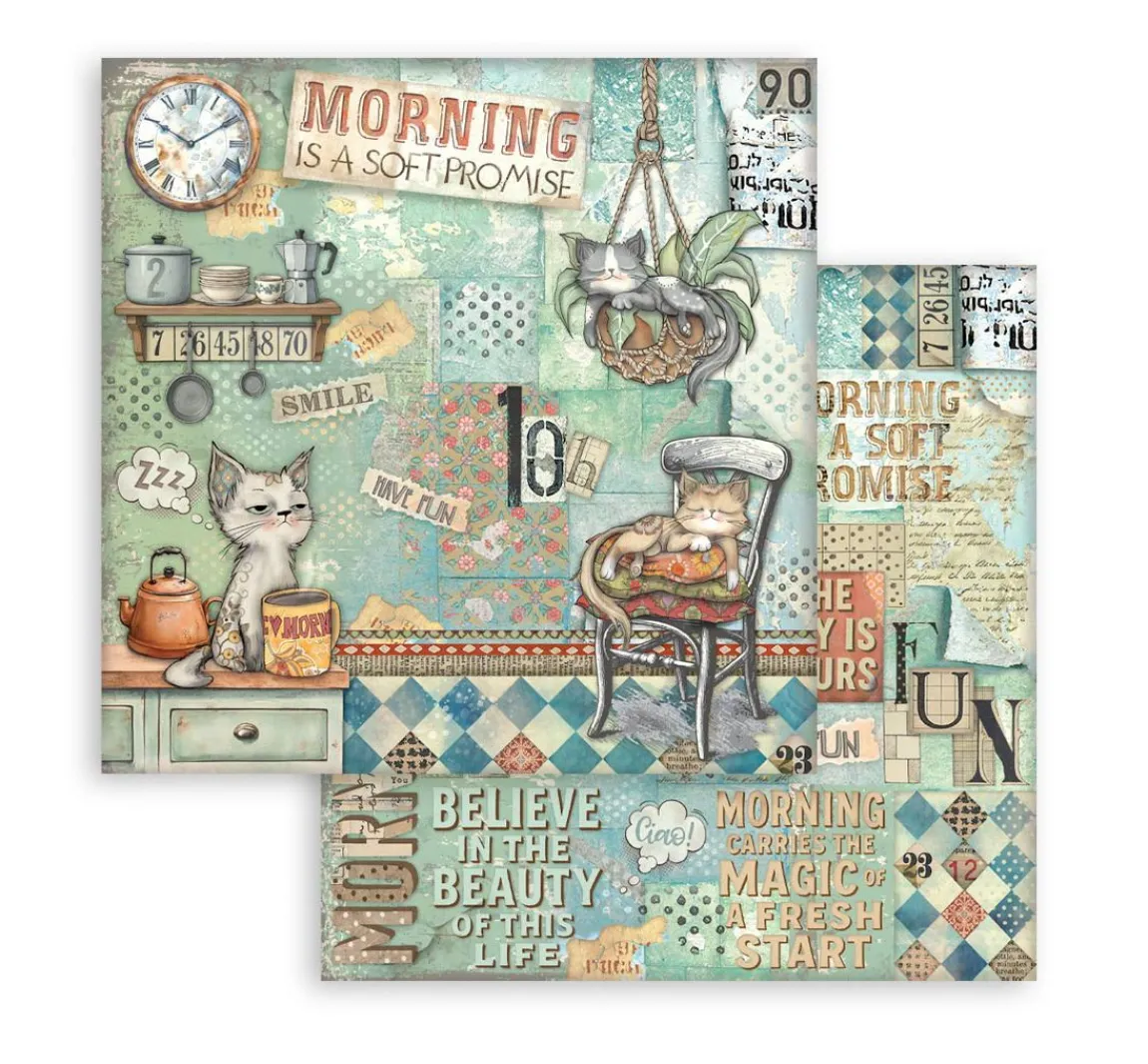 New Stamperia Scrapbook-Block "Furry Friends"