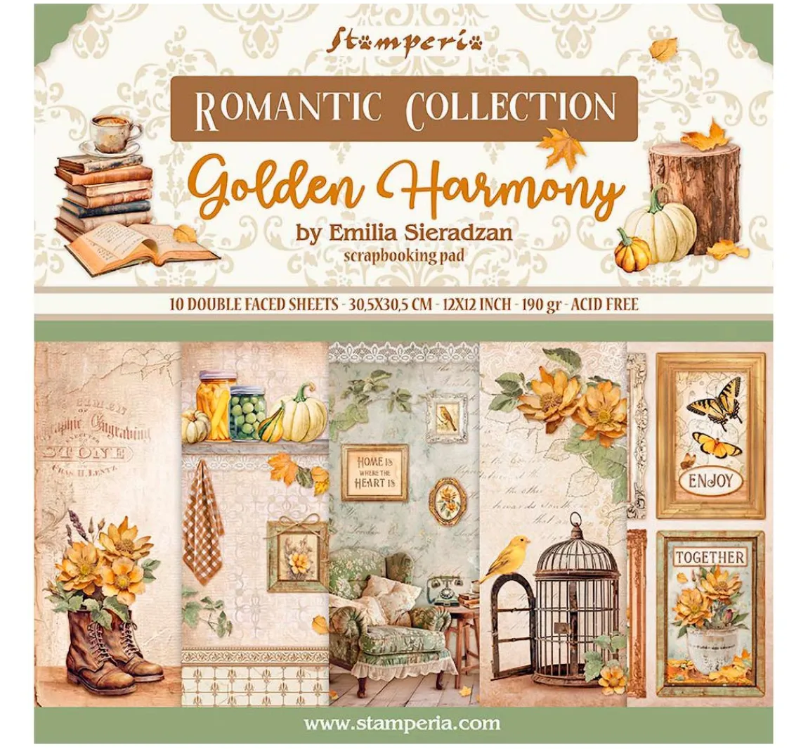 Stamperia Scrapbook-Block "Golden Harmony"