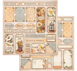 Stamperia Scrapbook-Block "Golden Harmony"