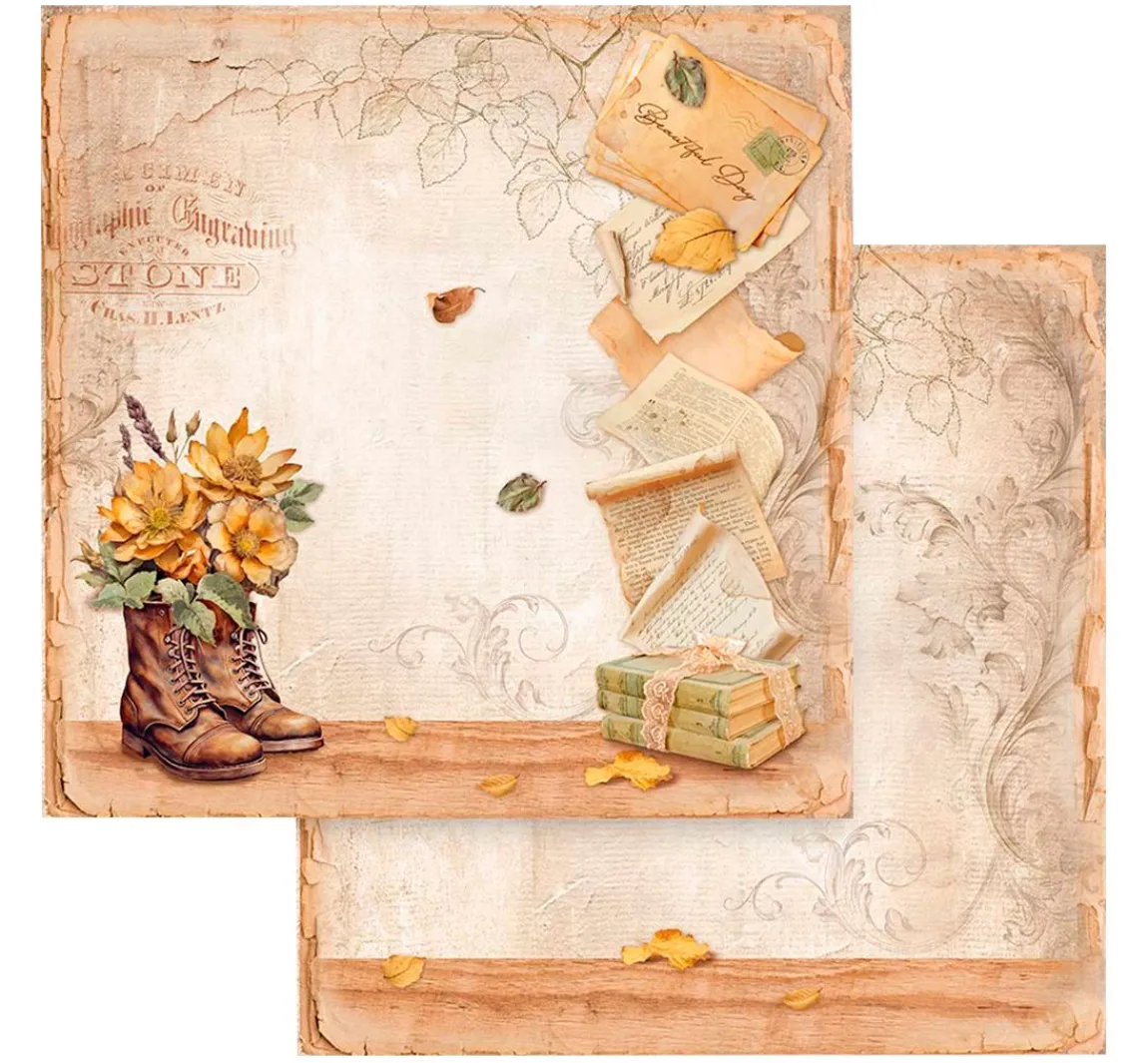 Stamperia Scrapbook-Block "Golden Harmony"
