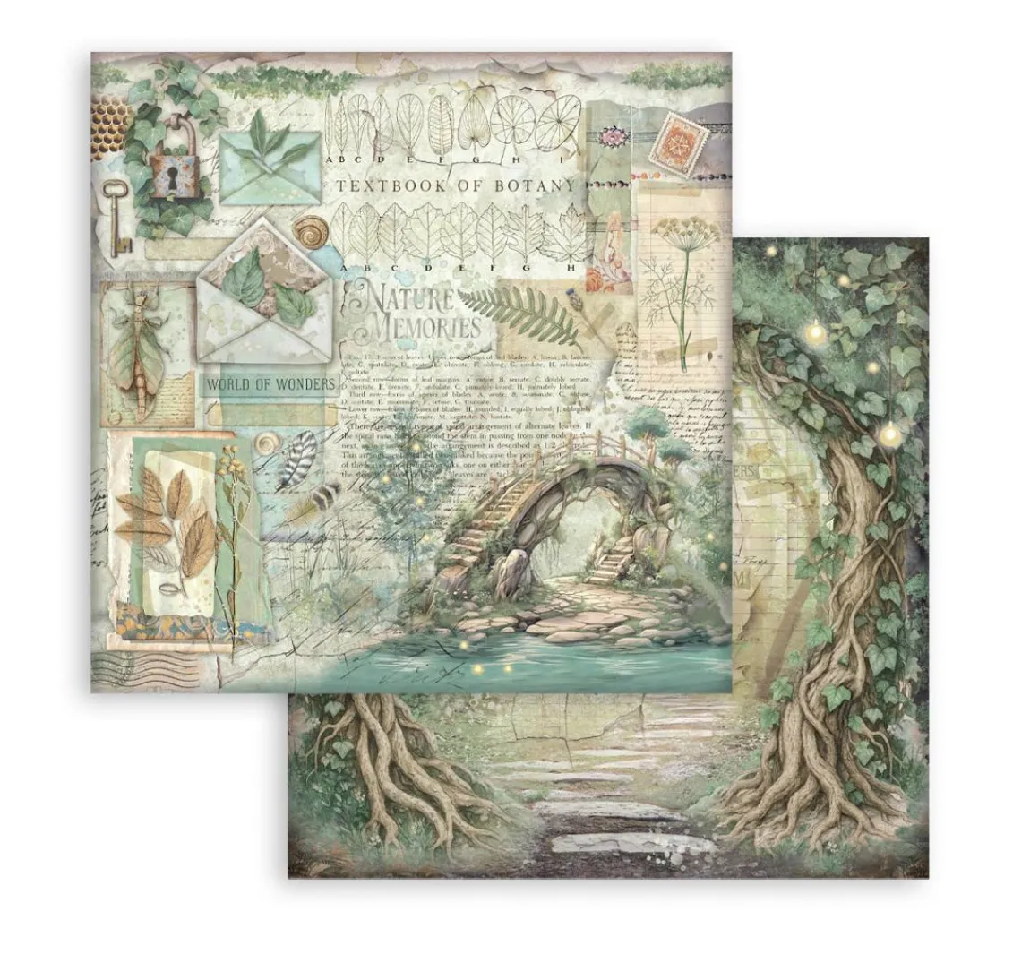Hot Stamperia Scrapbook-Block "Herbarium Silvae"
