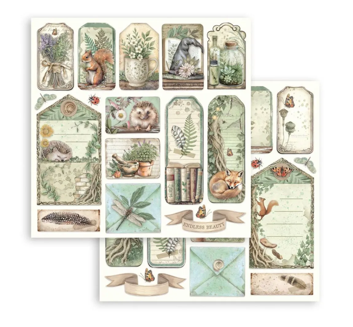 Hot Stamperia Scrapbook-Block "Herbarium Silvae"