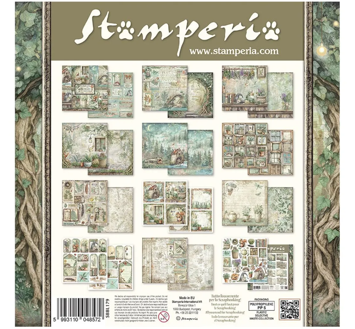 Hot Stamperia Scrapbook-Block "Herbarium Silvae"