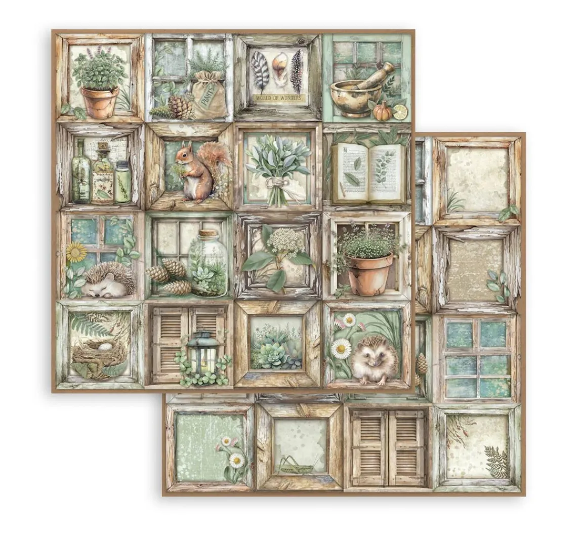 Hot Stamperia Scrapbook-Block "Herbarium Silvae"