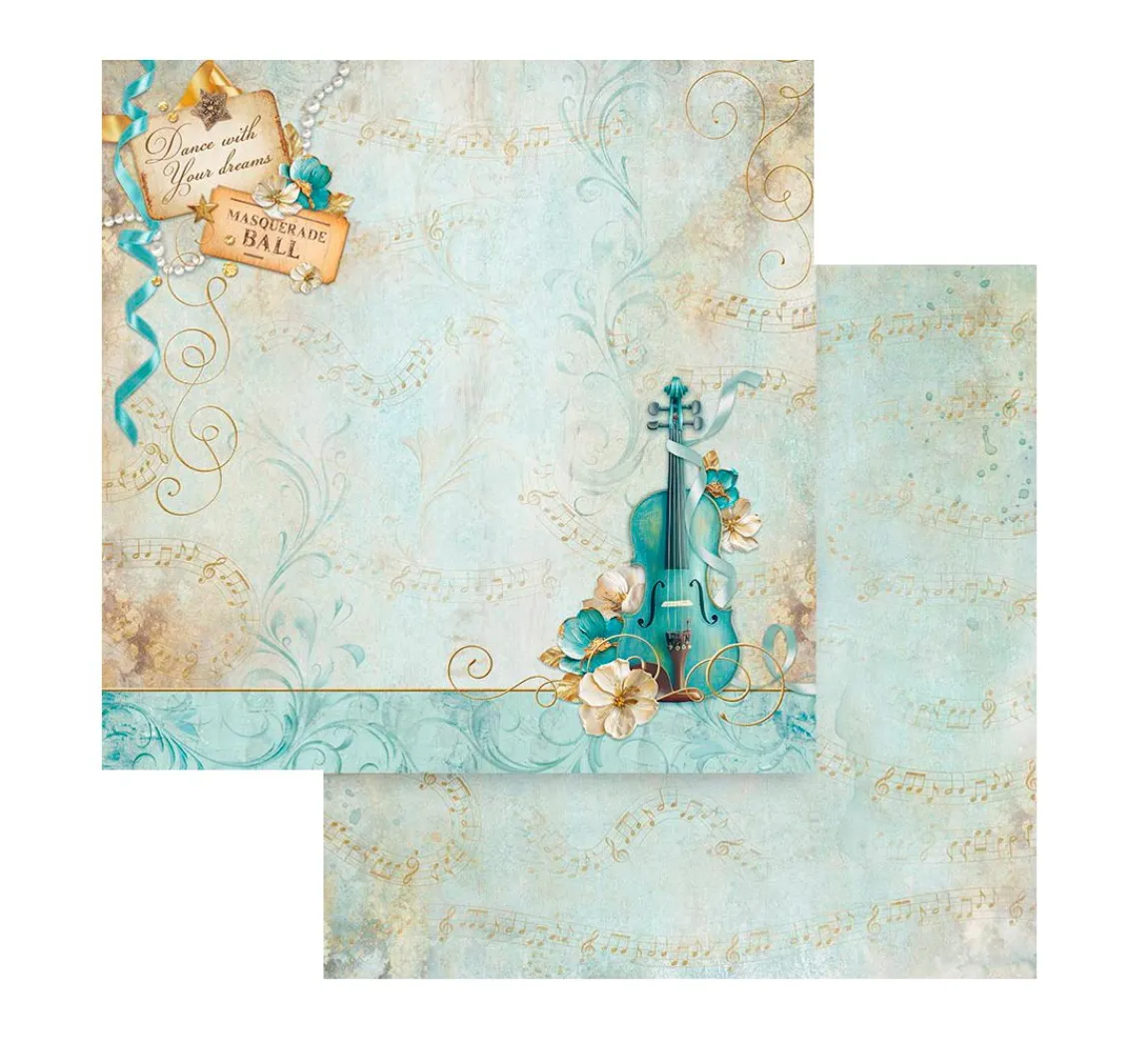 New Stamperia Scrapbook-Block "Masquerade"