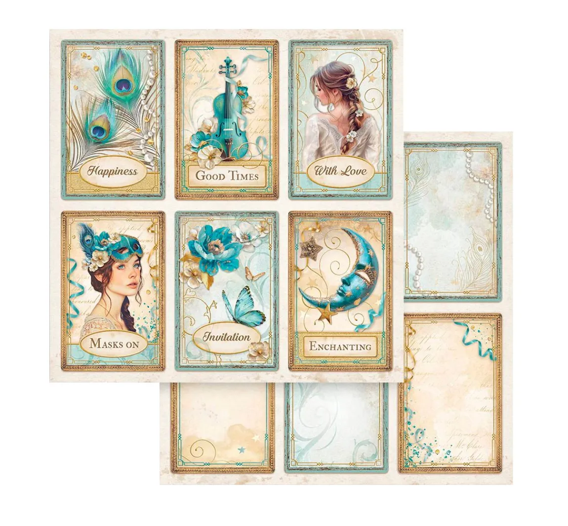 New Stamperia Scrapbook-Block "Masquerade"