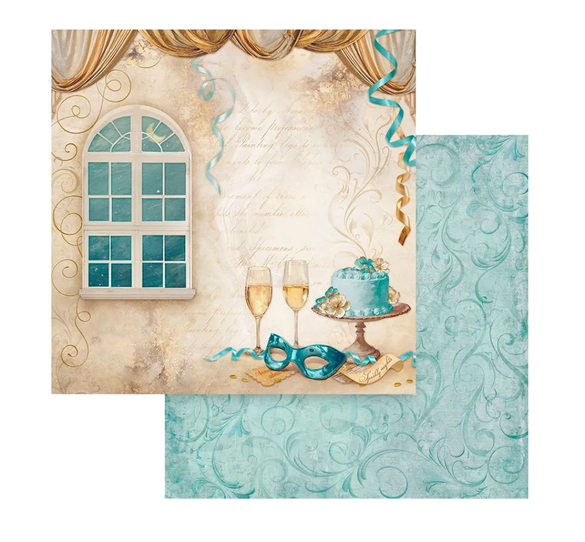 New Stamperia Scrapbook-Block "Masquerade"