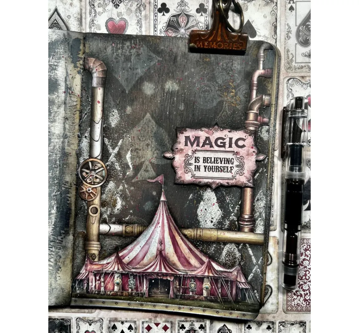 Discount Stamperia Scrapbook-Block "Master of Magic - Backgrounds"