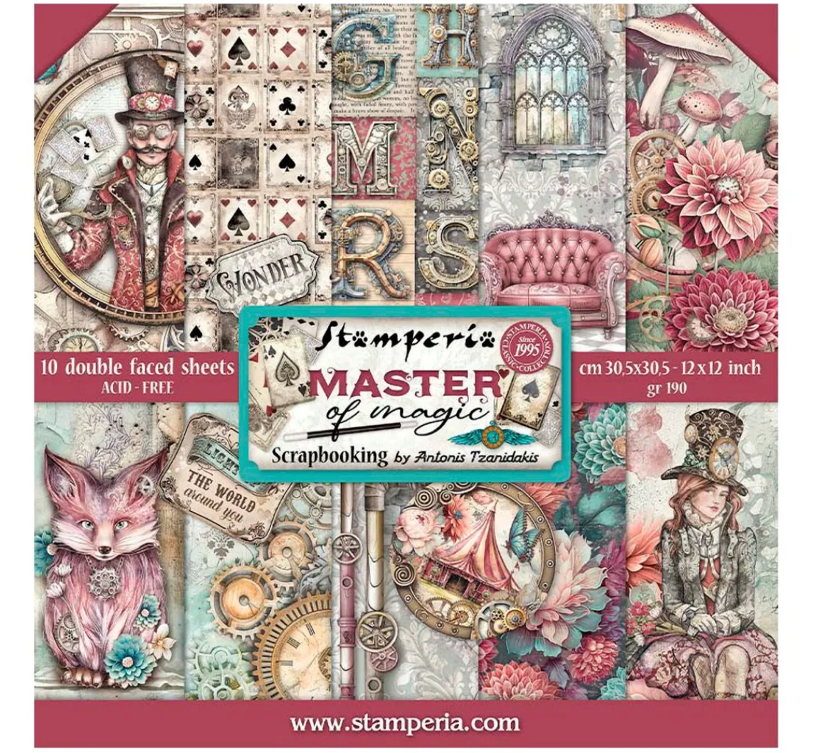 Discount Stamperia Scrapbook-Block "Master of Magic"