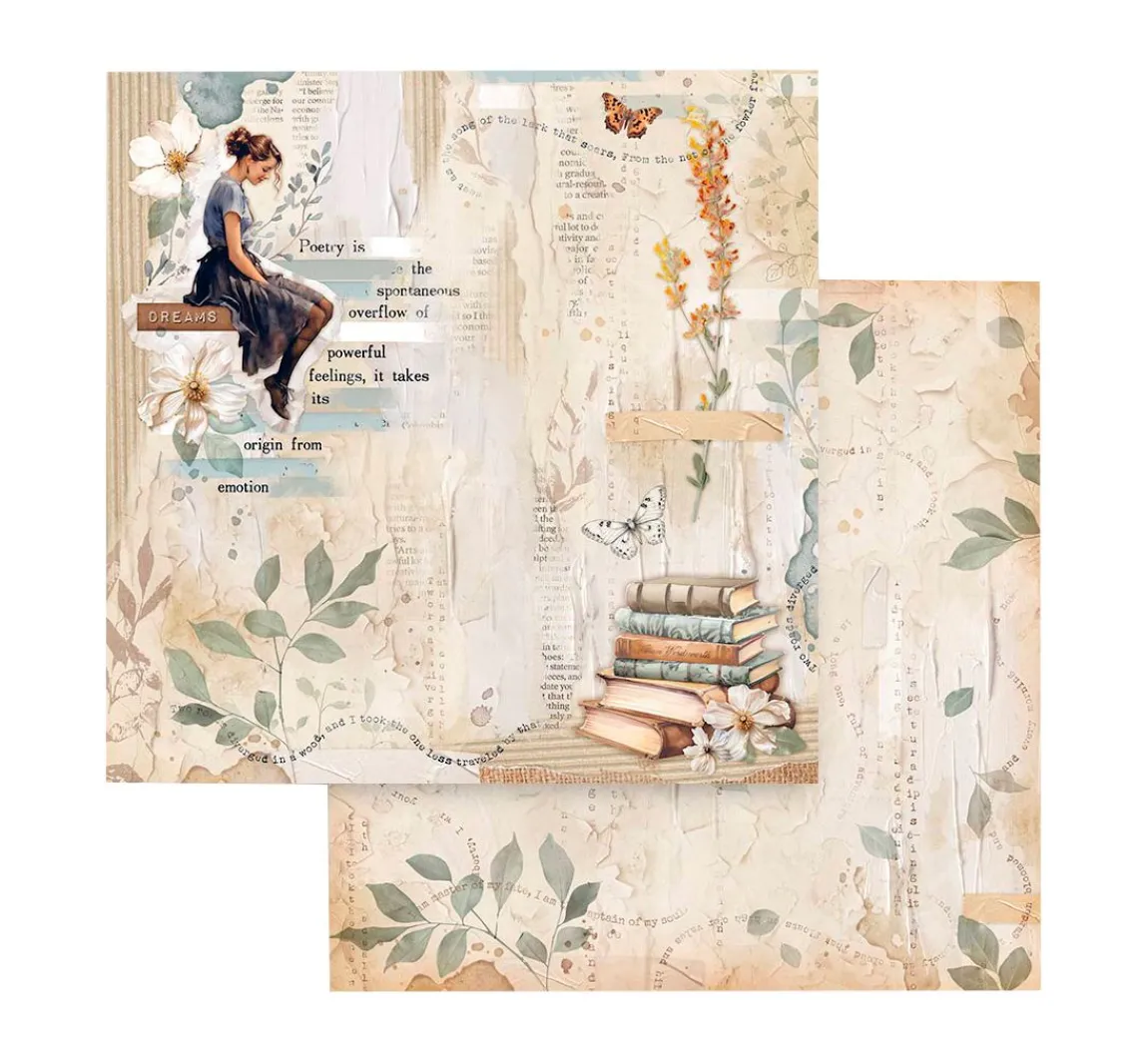 Clearance Stamperia Scrapbook-Block "Secret Diary"