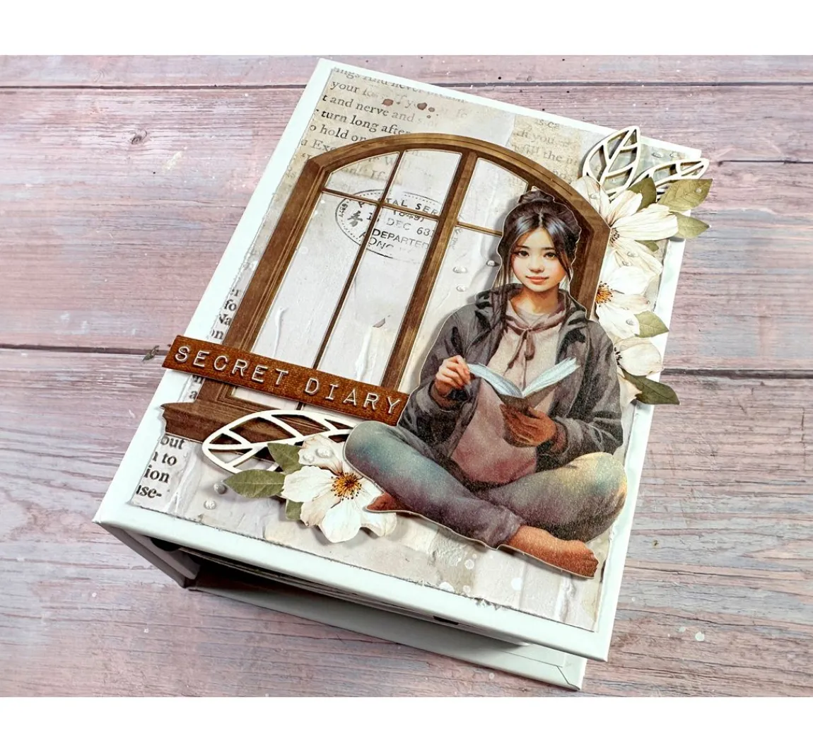 Clearance Stamperia Scrapbook-Block "Secret Diary"