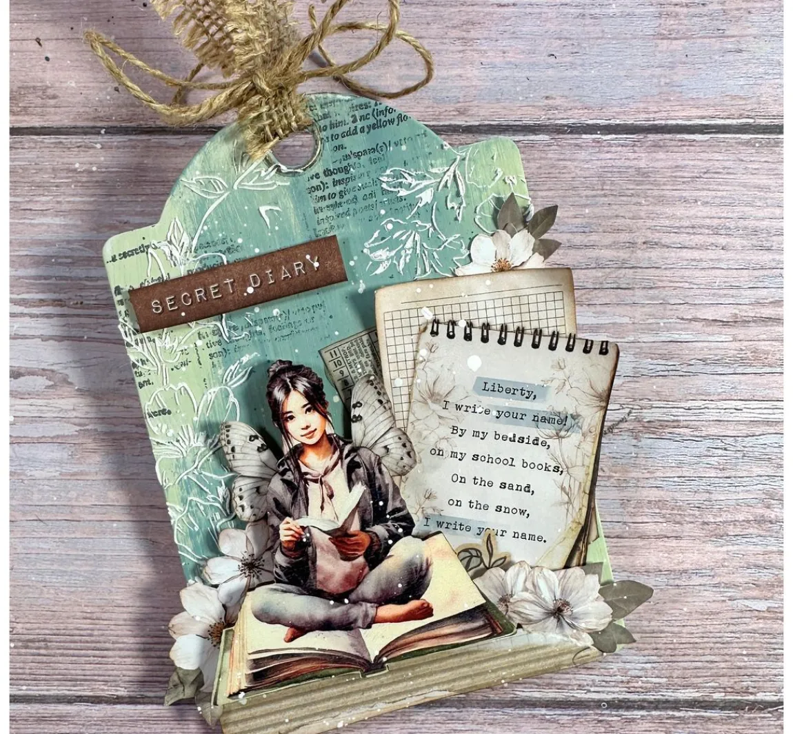 Clearance Stamperia Scrapbook-Block "Secret Diary"