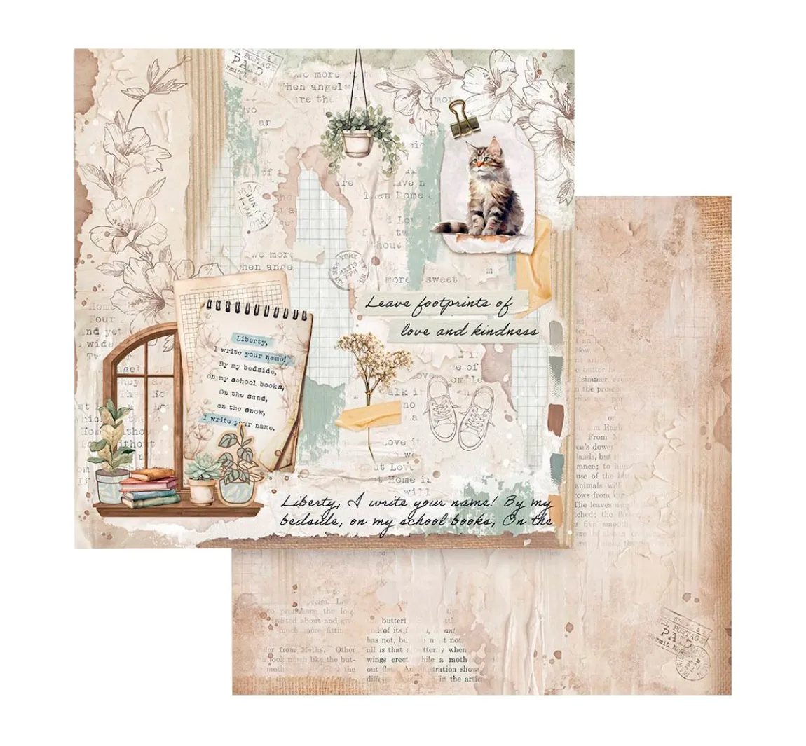 Clearance Stamperia Scrapbook-Block "Secret Diary"