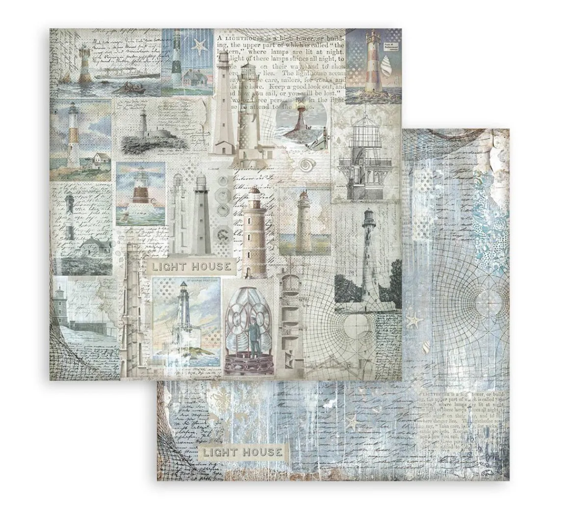 Stamperia Scrapbook-Block "Silent Sea Backgrounds"
