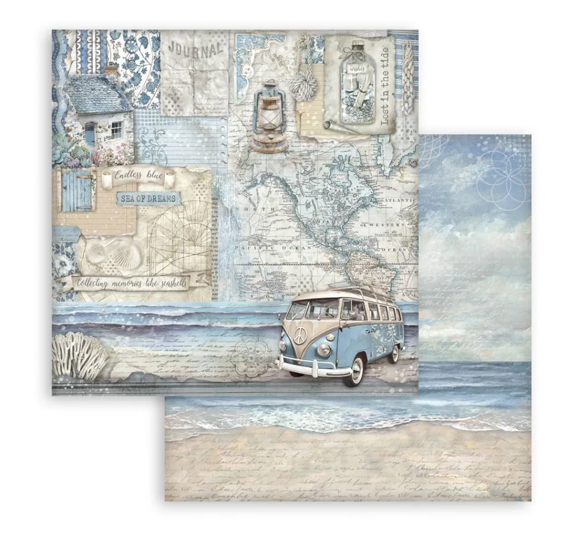 Hot Stamperia Scrapbook-Block "Silent Sea"
