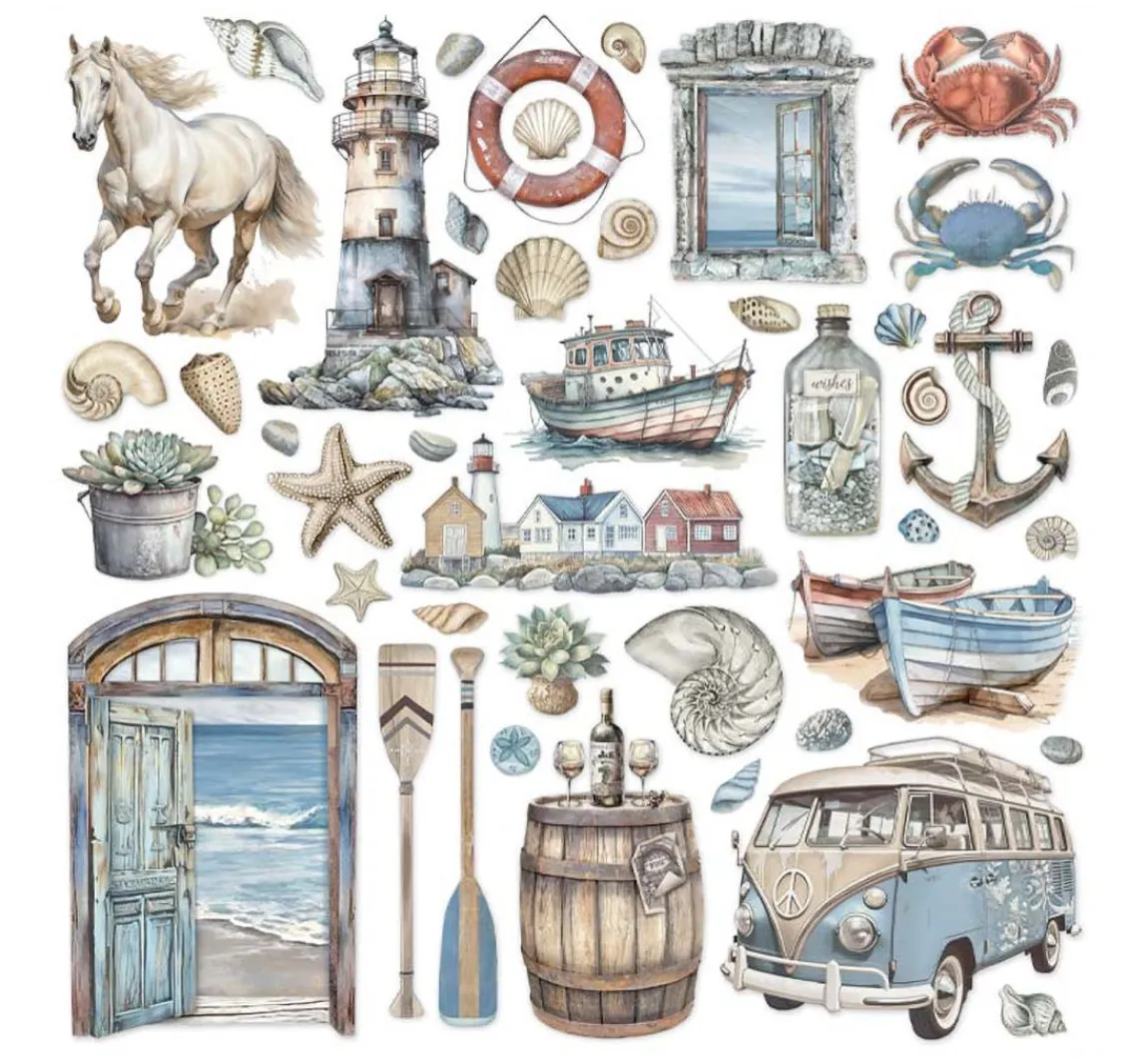 Hot Stamperia Scrapbook-Block "Silent Sea"